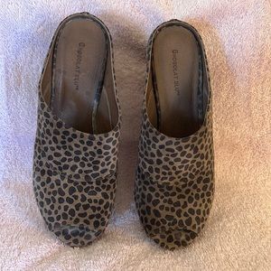 Chocolat Blu peep toe wedge platform